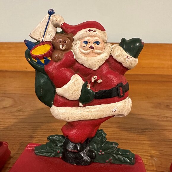Vintage Midwest of Cannon Falls SANTA Christmas Stocking Holders X 3 - Picture 6 of 12